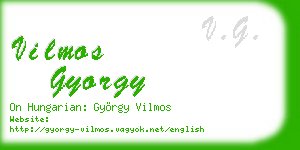 vilmos gyorgy business card